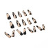 24pcs/box Frosted Leopard Finished Ballet Manicure Patches(BKS549)