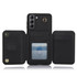 For Samsung Galaxy S21+ 5G YM006 Skin Feel Zipper Card Bag Phone Case with Dual Lanyard(Black)