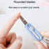 Portable Retractable Folding Scissors Mini Multifunctional Cutting Tools(White)