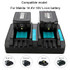 For Makita DC18RC 14.4-18V Lithium Battery Dual Charger, Specification: EU Plug