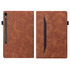 For Samsung Galaxy Tab S9 Ultra /S8 Ultra Splicing Shockproof Leather Tablet Case(Brown)