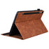 For Samsung Galaxy Tab S9 Ultra /S8 Ultra Splicing Shockproof Leather Tablet Case(Brown)