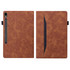For Samsung Galaxy Tab S9 / S8 / S7 Splicing Shockproof Smart Leather Tablet Case(Brown)