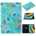 For Galaxy Tab S6 Lite P610 / P615 Coloured Drawing Pattern Horizontal Flip Leather Case with Holder & Card Slot(Flowers)