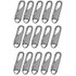 15pcs Universal Detachable Zip Slider Replacement Head Accessory, Color: Gunmetal
