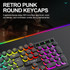 T-WOLF TF270 Colorful Light Effect Retro Gaming Wired Keyboard And Mouse Set(Set)