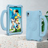 For Samsung Galaxy Tab A7 Lite 8.7 T220/T225 Handle Football Shaped EVA Shockproof Tablet Case(Light Blue)
