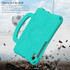 For Samsung Galaxy Tab A7 Lite 8.7 T220/T225 Handle Football Shaped EVA Shockproof Tablet Case(Mint  Green)