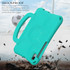 For Samsung Galaxy Tab A9 8.7 SM-X110/X115 Handle Football Shaped EVA Shockproof Tablet Case(Mint  Green)