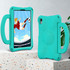 For Samsung Galaxy Tab A 8.0 T290/T295 Handle Football Shaped EVA Shockproof Tablet Case(Mint  Green)