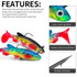 PROBEROS DW6087 T-Tail Lead Fish Soft Lure Sea Bass Boat Fishing Bionic Fake Bait, Specification: 7.5cm/13.5g(Color E)