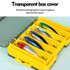 PROBEROS H1000 Double Sided Lure Box Handheld Double Layer Storage Case For Bait Accessories, Style: A Model(Yellow)