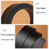 Dandali 120cm Men Rubberized Pin Buckle Belt Casual Vintage Waistband, Model: Style 1(Black)