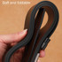 Dandali 120cm Men Rubberized Pin Buckle Belt Casual Vintage Waistband, Model: Style 1(Black)