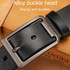 Dandali 110cm Men Rubberized Pin Buckle Belt Casual Vintage Waistband, Model: Style 8(Coffee)