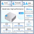 T8Plus Alder Lake-N100 4K Dual Band WIFI Bluetooth Office Gaming Portable Mini PC, Spec: 8G 128G EU Plug