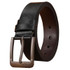 Dandali 120cm Men Rubberized Pin Buckle Belt Casual Vintage Waistband, Model: Style 8(Black)