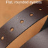 Dandali 120cm Men Rubberized Pin Buckle Belt Casual Vintage Waistband, Model: Style 3(Brown)