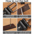Dandali 120cm Men Rubberized Pin Buckle Belt Casual Vintage Waistband, Model: Style 3(Brown)