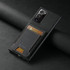 For Samsuny Galaxy Note20 Ultra 5G Suteni H03 Litchi Leather Card Bag Stand Back Phone Case(Black)