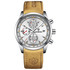 BINBOND B6022 30m Waterproof Luminous Multifunctional Quartz Watch, Color: Leather-White Steel-White