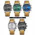 BINBOND B6022 30m Waterproof Luminous Multifunctional Quartz Watch, Color: Inter-Gold-White