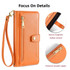 For Xiaomi Redmi Note 12 Pro Sheep Texture Cross-body Zipper Wallet Leather Phone Case(Orange)