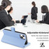 For Xiaomi 13 Sheep Texture Cross-body Zipper Wallet Leather Phone Case(Blue)