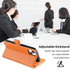 For Xiaomi 13 Pro Sheep Texture Cross-body Zipper Wallet Leather Phone Case(Orange)