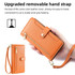 For Xiaomi 13 Pro Sheep Texture Cross-body Zipper Wallet Leather Phone Case(Orange)