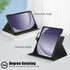 For Samsung Galaxy Tab A9+ 360 Rotation Stand Smart Leather Tablet Case(Black)