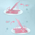 Adjustable Metal Children Reading Stand Cartoon Desktop Book Holder, Color: Duck Pink