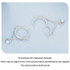 S925 Sterling Silver Platinum-Plated Agile Heart Tassel Earrings(BSE995)