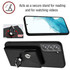 For Samsung Galaxy S22 5G Organ Card Bag Ring Holder Phone Case with Long Lanyard(Black)