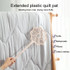 Quilt Cleaning Duvet Fluffing Pat Plastic Quilt Pat Faux Rattan Household Quilt Mite Dusting Duster(Green)