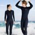 DIVE & SAIL 1.5mm Warm One-Piece Wetsuit Cold Resistant Swimming And Snorkeling Suit, Size: L(Male Black)