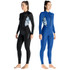 DIVE & SAIL Ladies Summer Thin Wetsuit Breathable Sunscreen Long Sleeve Quick Dry Swimsuit, Size: S(Black)