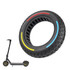 For Ninebot Max G30 Electric Scooter 10 x 2.5 Inch Flick Color Solid Tire(Tricolor)