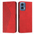 For Motorola Moto G Play 5G 2024/Moto G 5G 2024 Diamond Splicing Skin Feel Magnetic Leather Phone Case(Red)