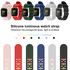 22mm Luminous Colorful Light Silicone Watch Band(Blue)
