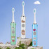 USB Charging Fully Automatic Ultrasonic Cartoon Children Electric Toothbrush, Color: White with 6 Heads