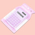 Small Solid Color Calculator Dormitory Student Office Exam Tool(Purple)