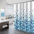 180x180cm Home Thickened Waterproof Shower Curtain Polyester Fabric Bathroom Curtain(Blue Petal)