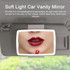 Car Sun Visor LED Light Cosmetic Mirror(White)