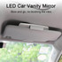 Car Sun Visor LED Light Cosmetic Mirror(White)