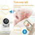 VB803 Built-in Lullabies PTZ Rotation HD Baby Security Camera 5-inch Baby Monitor(UK Plug)