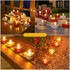 Solar Candle Light Outdoor Courtyard Villa Garden Waterproof Decoration Light, Spec: Heart Mode White Shell