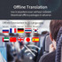 Hishell W12 144 Languages AI Voice Translator Smart Camera Translator Offline Dialogue Real-Time Mutual Translation(Black)