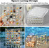 100 Grids Acrylic Magnetic Seashell Storage Display Box Beads Jewelry Nail Art Storage Box