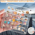 64 Grids Acrylic Magnetic Seashell Storage Display Box Beads Jewelry Nail Art Storage Box